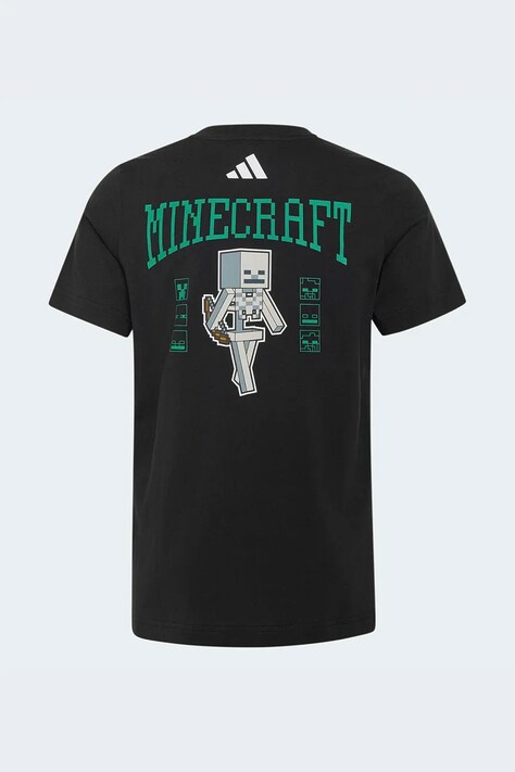 adidas T-shirt dziecięcy bawełniany MINECRAFT czarny KS9029