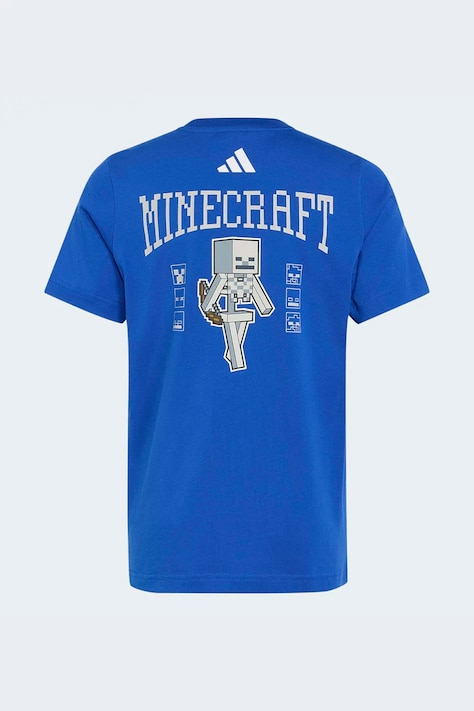 adidas tricou pentru copii, din bumbac MINECRAFT albastru KH3201
