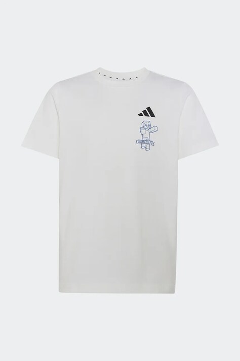 adidas t-shirt παιδικό βαμβακερό MINECRAFT λευκό KH3205