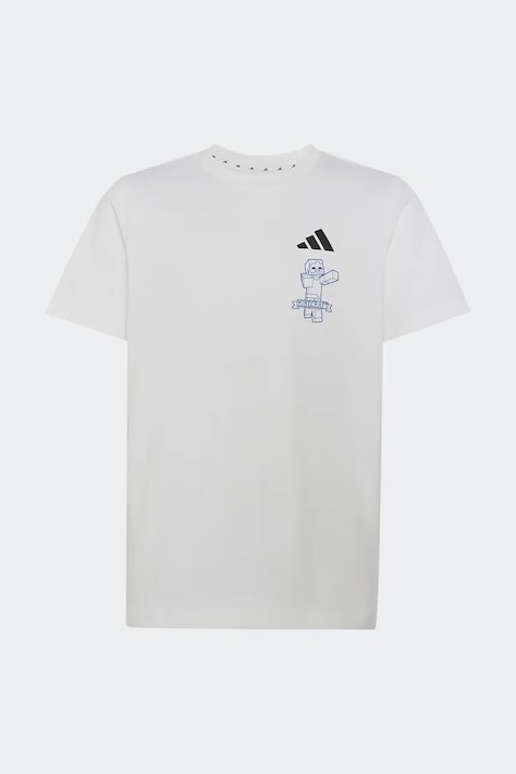 adidas tričko dětské bavlněné MINECRAFT bílé KH3205