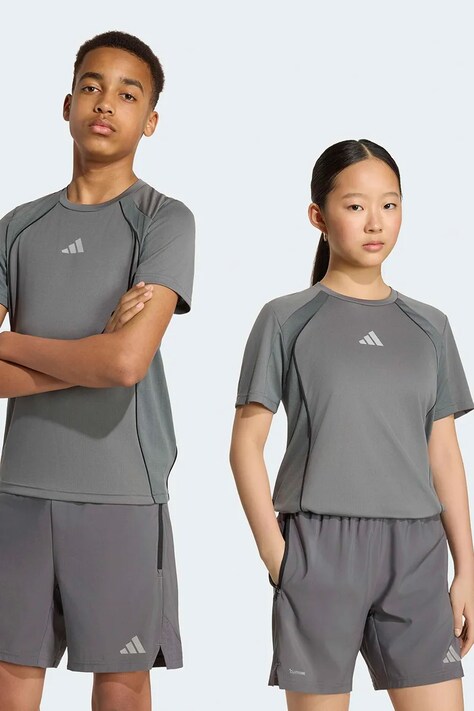 adidas T-shirt dziecięcy TRAIN ESSENTIALS SEASONAL szary KR8994