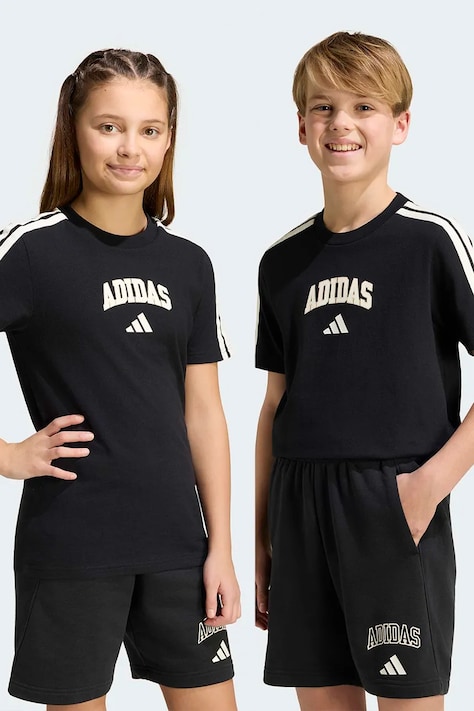 adidas tričko dětské bavlněné černé KE1638