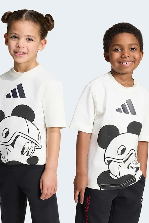adidas tricou pentru copii din bumbac cu elastan DISNEY MICKEY MOUSE bej KS3956