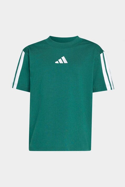 adidas T-shirt dziecięcy bawełniany zielony KT3319