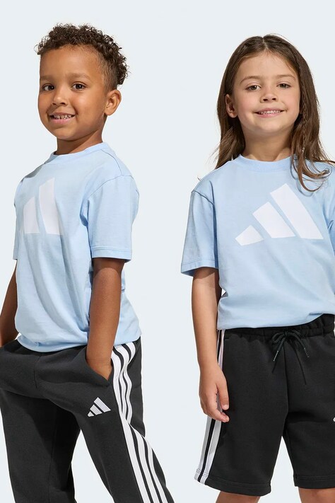 Adidas T-shirt παιδικό βαμβακερό μπλε KD6002
