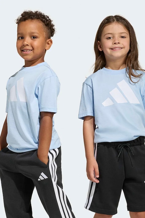 Adidas T-shirt παιδικό βαμβακερό μπλε KD6002