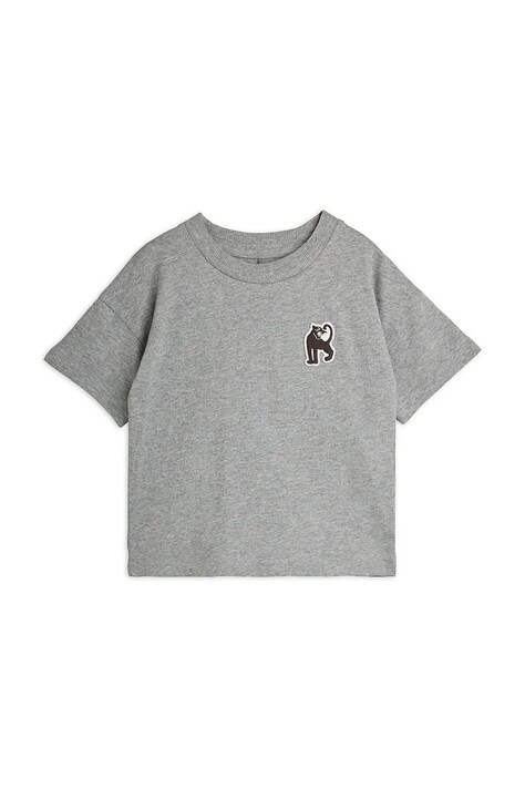Mini Rodini T-shirt dziecięcy bawełniany Panther szary 11000348