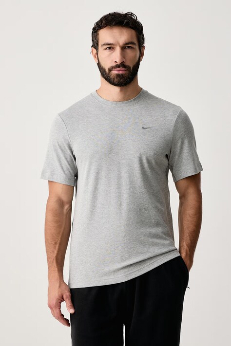 Nike T-shirt męski z bawełną Primary Dri-FIT szary DV9831.097
