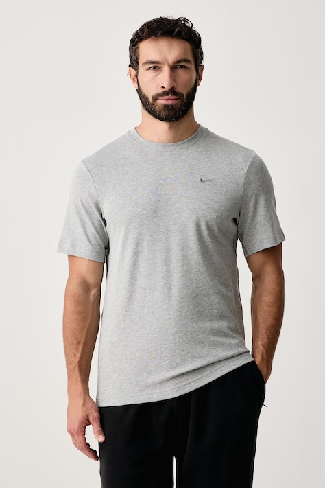 Nike T-shirt męski z bawełną Primary Dri-FIT szary DV9831.097