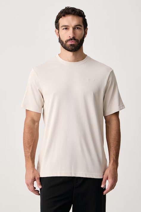 Nike T-shirt sportowy męski z bawełną Primary Dri-FIT beżowy DV9831.104