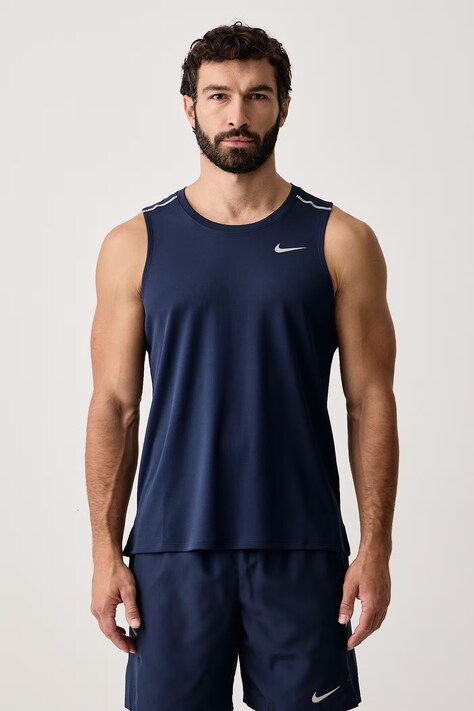 Nike Top sportowy męski Miler Dri-FIT granatowy IF2018.410