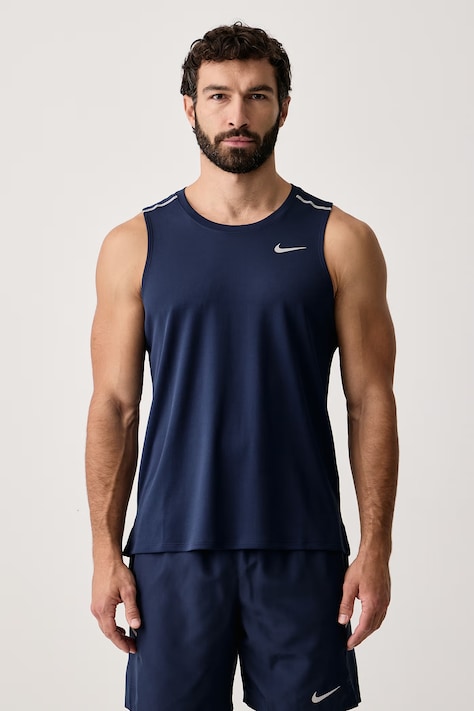 Nike Top sportowy męski Miler Dri-FIT granatowy IF2018.410