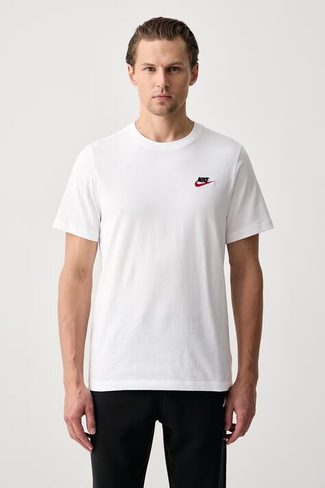 Nike Sportswear Basic t-shirt ανδρικό βαμβακερό Club λευκό AR4997.100