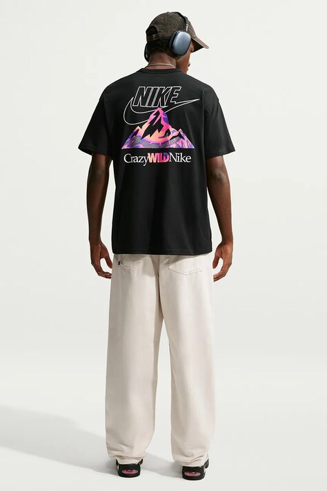 Nike Sportswear T-shirt męski bawełniany czarny IM5670.010