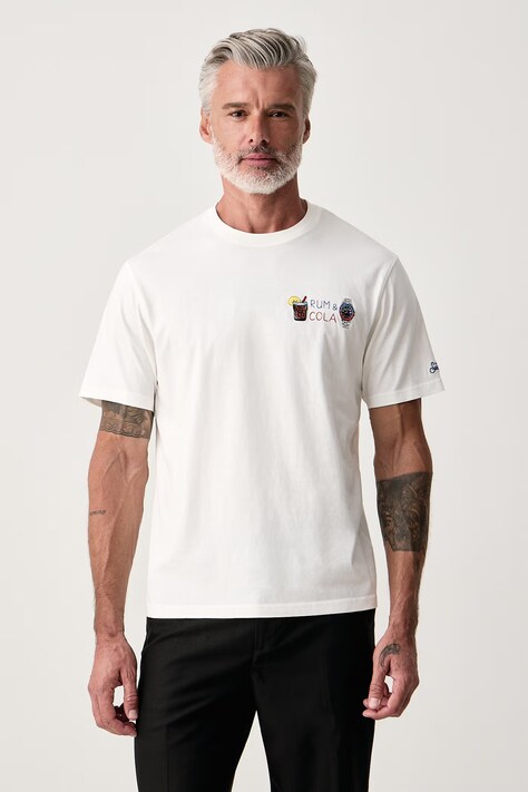 MC2 Saint Barth T-shirt damski bawełniany biały ARN0001