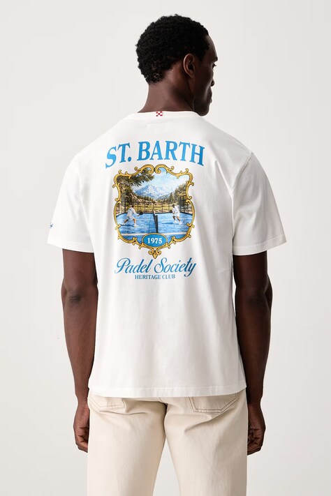 MC2 Saint Barth T-shirt damski bawełniany biały ARN0001