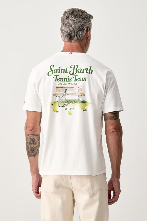 MC2 Saint Barth T-shirt damski bawełniany biały ARN0001