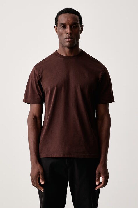 MC2 Saint Barth T-shirt męski bawełniany brązowy EEY0001