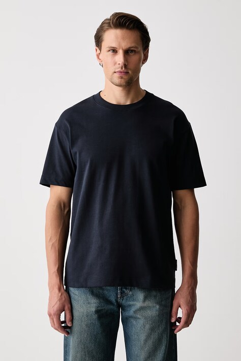 Marc O'Polo T-shirt męski bawełniany granatowy 5000012930