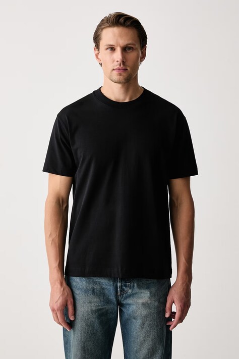 Marc O'Polo T-shirt męski bawełniany czarny 5000012930