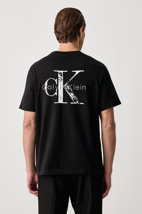 Calvin Klein Jeans T-shirt męski bawełniany czarny LV04RH846G