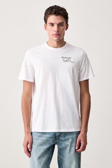 Calvin Klein Jeans T-shirt męski biały LV04RH819G