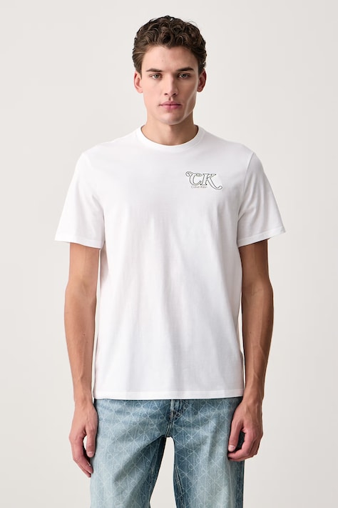 Calvin Klein Jeans T-shirt męski biały LV04RH819G