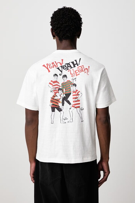 Human Made T-shirt bawełniany męski biały HM32TE002