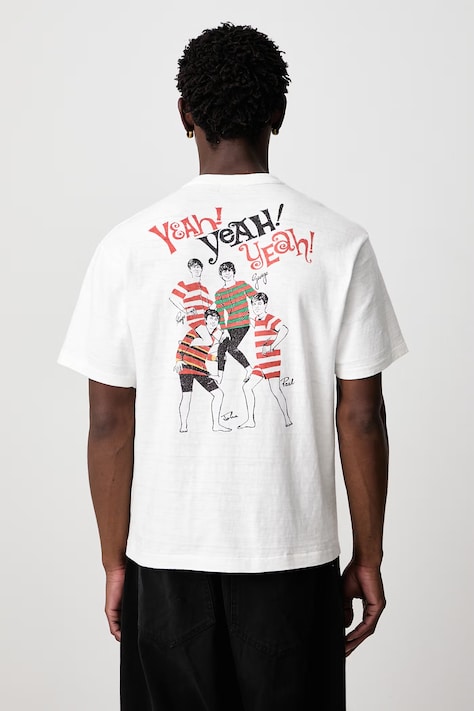 Human Made T-shirt bawełniany męski biały HM32TE002