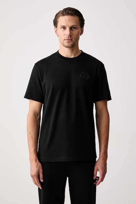 Lacoste T-shirt basic męski bawełniany czarny TH9761