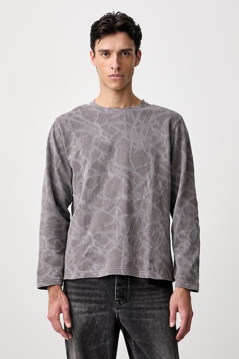 BEAMS Longsleeve with cotton Men's gray 1114-1238-147