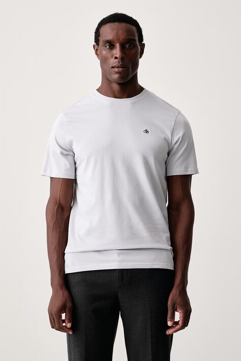 Scotch & Soda T-shirt męski bawełniany szary 184409