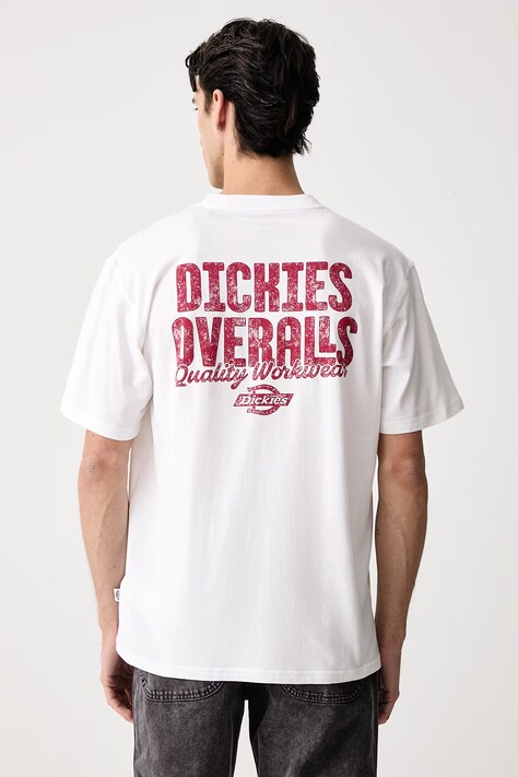 Dickies T-shirt męski bawełniany biały DK0A8DTF0WH1