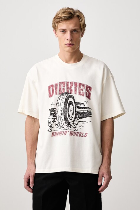 Dickies T-shirt męski bawełniany beżowy DK0A8CIMC481