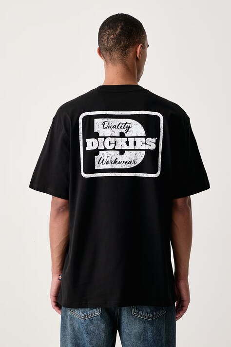 Dickies T-shirt męski bawełniany czarny DK0A8DTCBLK1