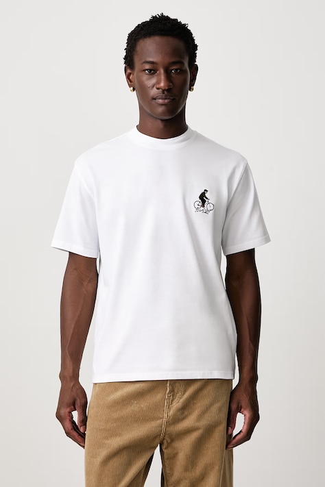 Barbour T-shirt bawełniany męski biały MTS1641WH11