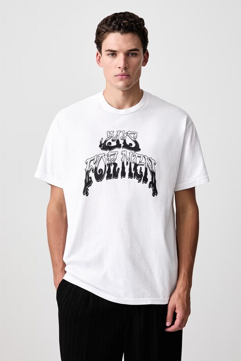 Yohji Yamamoto T-shirt bawełniany męski biały KN3695