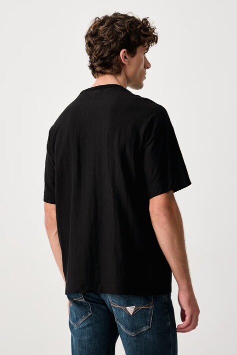 Guess T-shirt męski bawełniany WALT czarny Z6BI14 K6694