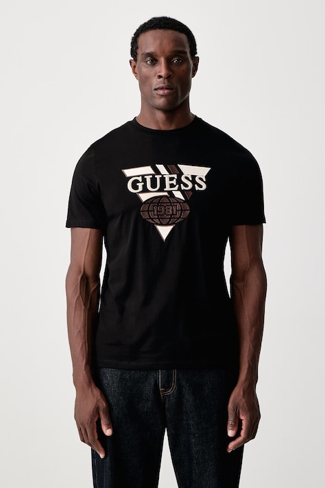 Guess Kratka majica moška bombažna PIERRE črna Z6BI08 K6543