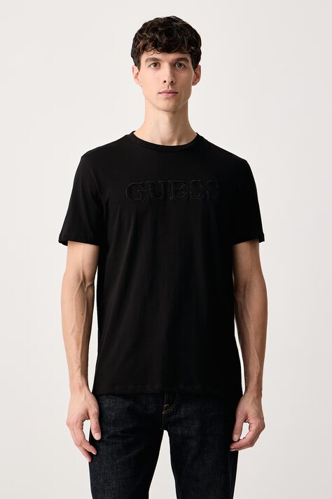 Guess T-shirt ανδρικό βαμβακερό μαύρο Z6BI06 K6537