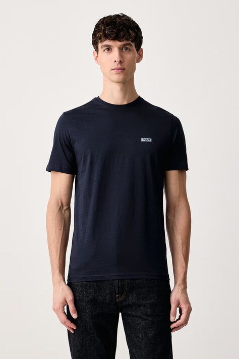Guess T-shirt ανδρικό βαμβακερό σκούρο μπλε M6BI43 K6180