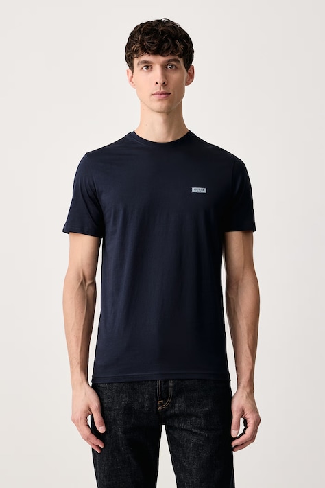 Guess T-shirt ανδρικό βαμβακερό σκούρο μπλε M6BI43 K6180