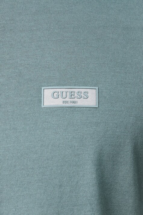 Guess футболка чоловіча бавовняна — AW26-TSMYZ8, бірюзовий — фото 4