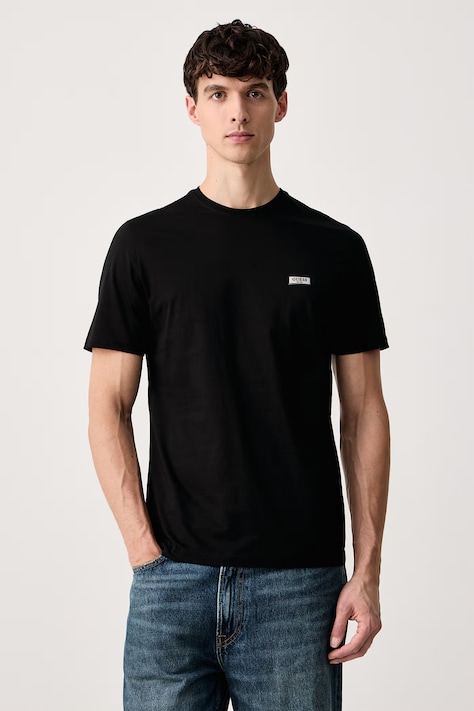 Guess T-shirt ανδρικό βαμβακερό μαύρο M6BI43 K6180