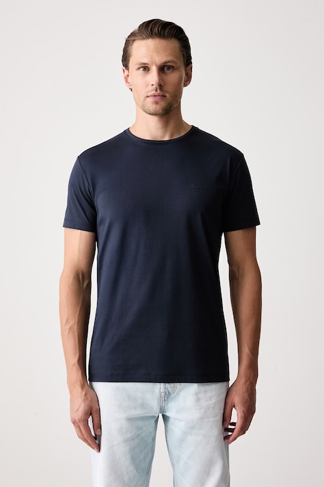 Gant T-shirt basic męski bawełniany granatowy 2003465