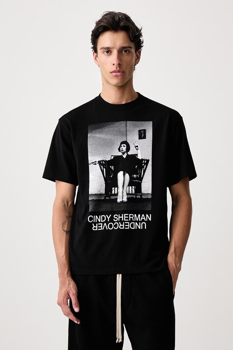 Undercover T-shirt bawełniany męski czarny UC2F4814.1