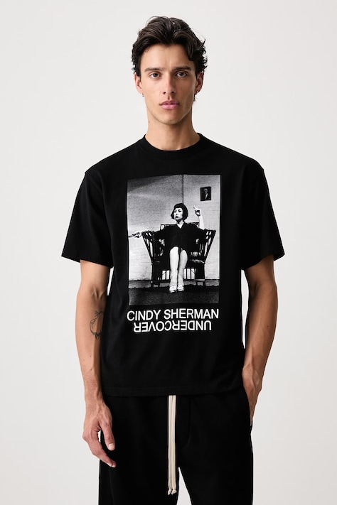 Undercover T-shirt bawełniany męski czarny UC2F4814.1