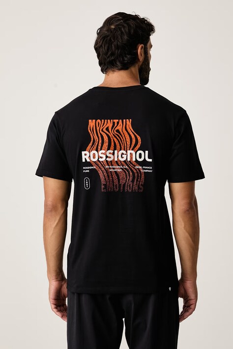 Rossignol T-shirt męski bawełniany WATERFALL czarny RLPMY03