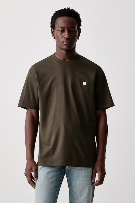 Carhartt WIP Madison T-shirt bawełniany męski zielony I033000.00XXX