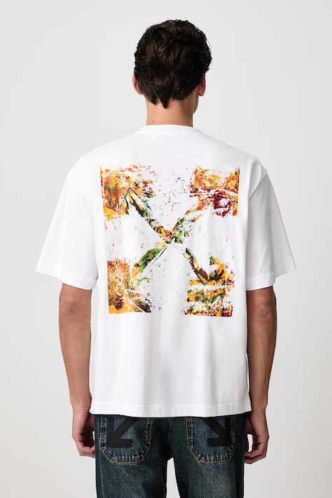 Off-White Spices Arrow Skate tričko bavlněné pánské bílé 44MAA120F26J00D100